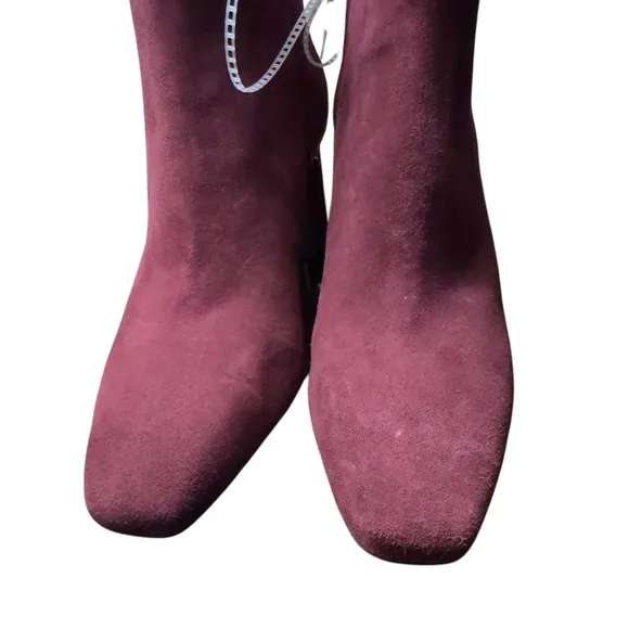 Antonio Melani ELANA Burgundy Suede Dress Booties
