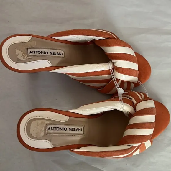 Antonio Melani Joelie Leather Slip-On Dress Sandals