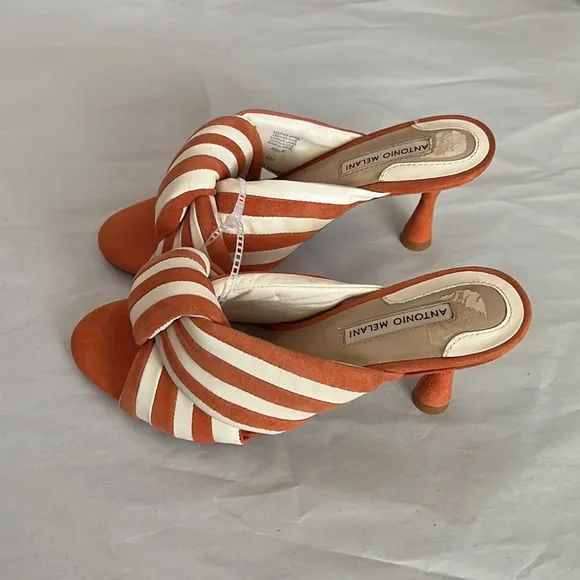 Antonio Melani Joelie Leather Slip-On Dress Sandals