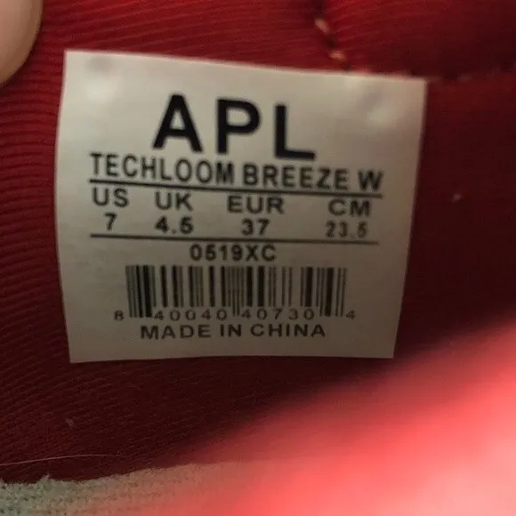 APL Techloom Breeze Sneakers Athletic Shoes Trainers Red Speckle Women's 7
