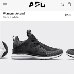 APL Women's Ascend Black and White Shoes