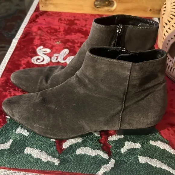 AQUATALIA grey SUEDE, ankle boots, size9, Italian shoes !