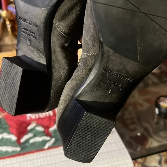AQUATALIA grey SUEDE, ankle boots, size9, Italian shoes !