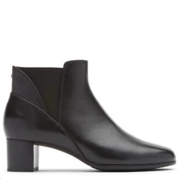 Aravon Rockport Career Dress Chelsea Boots in Black Leather Size 12, New in Box