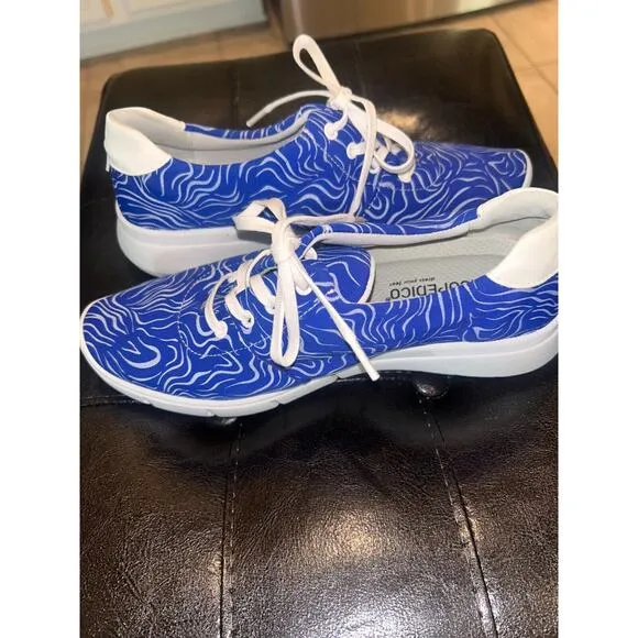 ARCOPEDICO L76 Blue Women’s Lace-Up Sneakers Size 37/US 7