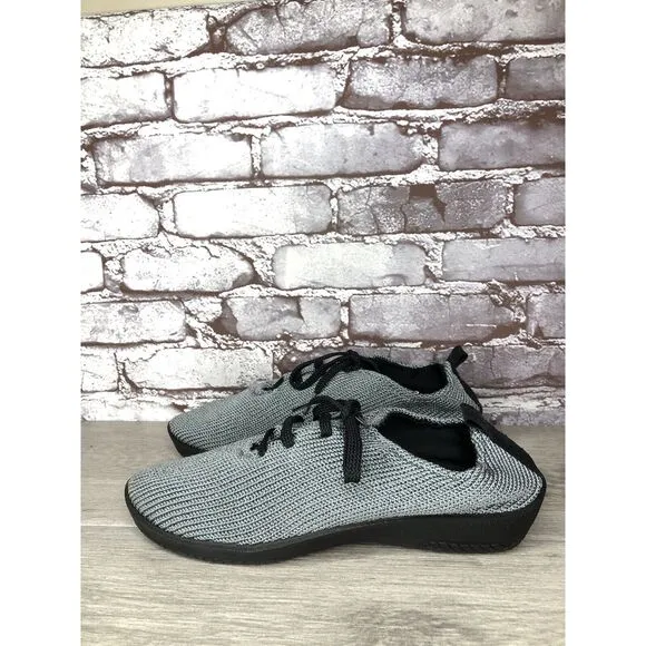 Arcopedico LS Grey Blue Vegan Knit Lace Up Comfort Shoes Women’s Sz 42EU/11M US