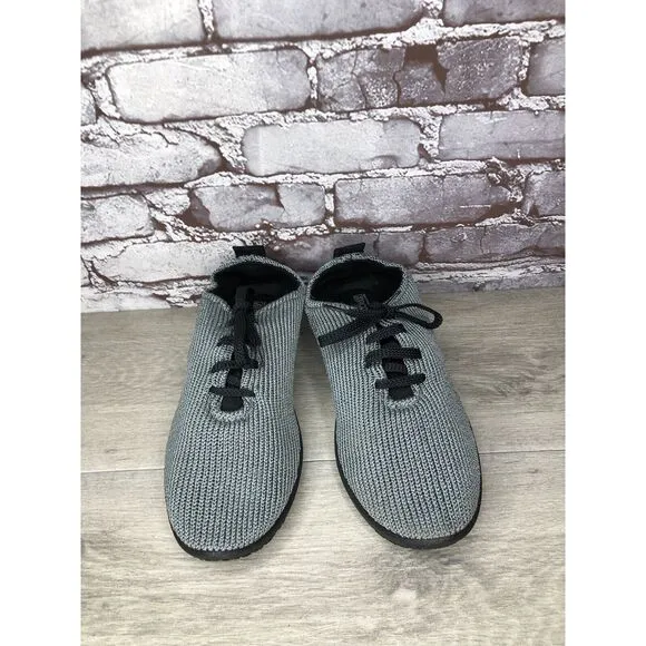 Arcopedico LS Grey Blue Vegan Knit Lace Up Comfort Shoes Women’s Sz 42EU/11M US