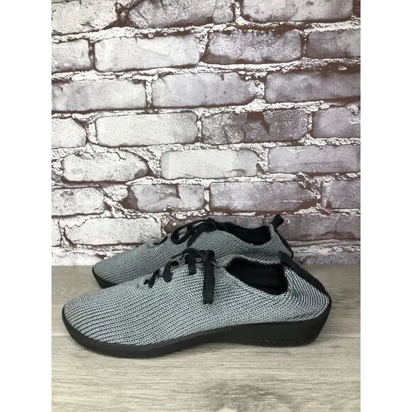 Arcopedico LS Grey Blue Vegan Knit Lace Up Comfort Shoes Women’s Sz 42EU/11M US