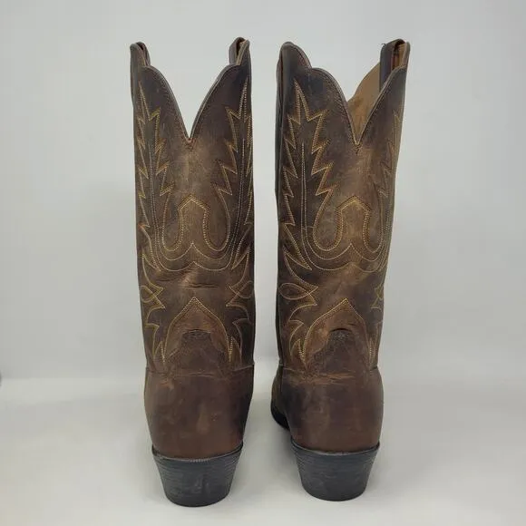 Ariat Boots Womens 9C Brown Leather Heritage R Toe Western Cowboy Ranch Riding