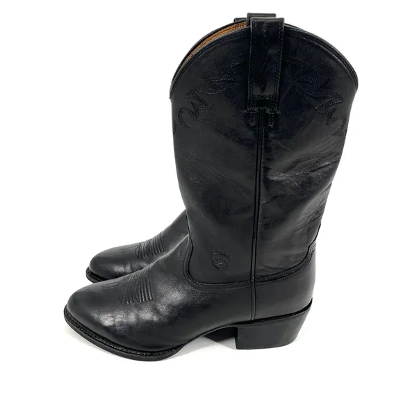 Ariat Heritage SADONA Black Western Cowboy Boots