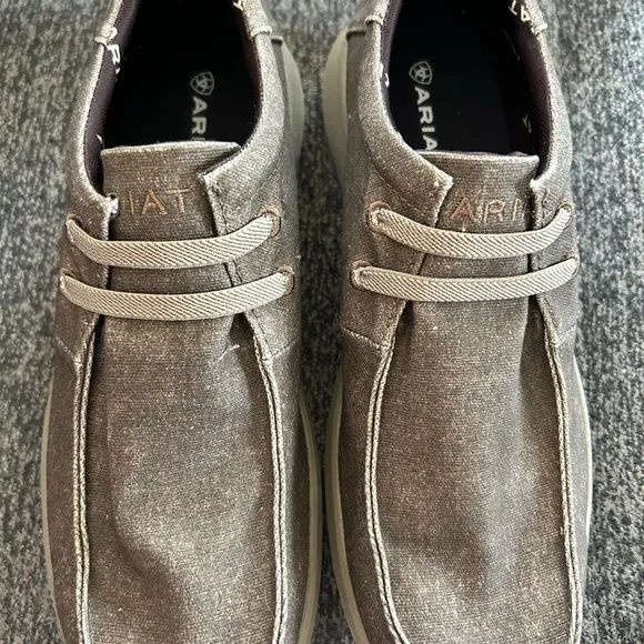 Arita Men's Size 9D Hilo Stretch Sneaker In Brown Canvas NWOB