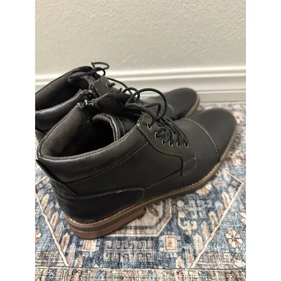 Arkbird Men’s US 13 Oxford Leather Chukka Dress Boots Black, Style # ZK2019889