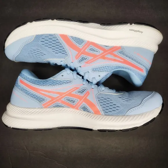 ASICS Gel Contend  7 Blue Pink Running Shoes Women's 8.5