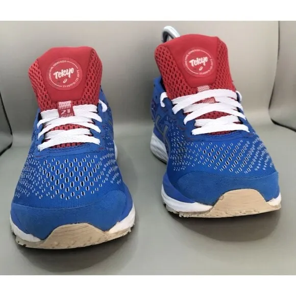 Asics Gel Cumulus 21 Tokyo Womens Size 6 Blue Silver White Athletic Shoes