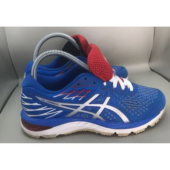 Asics Gel Cumulus 21 Tokyo Womens Size 6 Blue Silver White Athletic Shoes