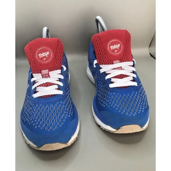 Asics Gel Cumulus 21 Tokyo Womens Size 6 Blue Silver White Athletic Shoes