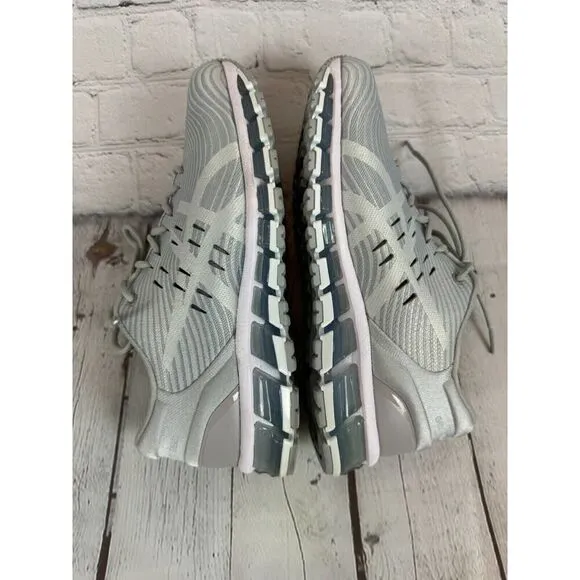 ASICS gray silver fabric GEL-QUANTUM 360 women running shoes 9