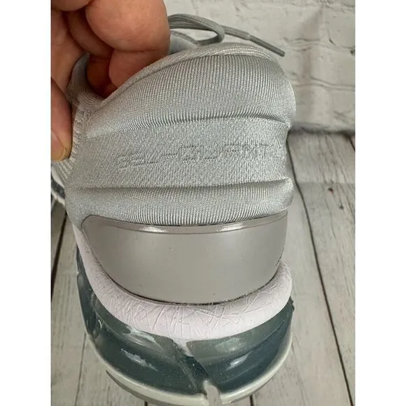ASICS gray silver fabric GEL-QUANTUM 360 women running shoes 9