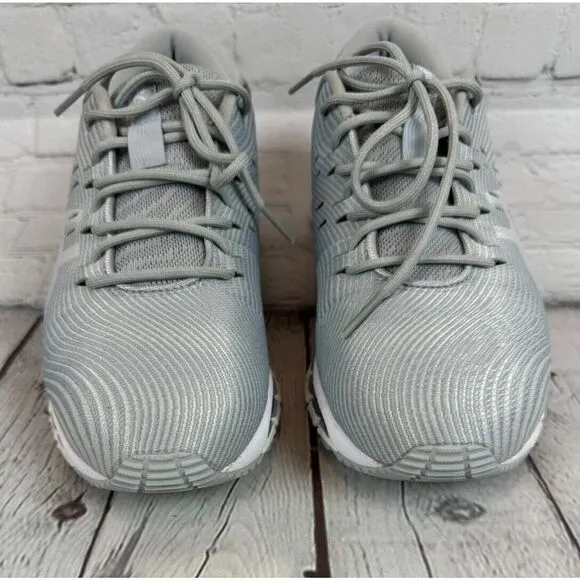 ASICS gray silver fabric GEL-QUANTUM 360 women running shoes 9