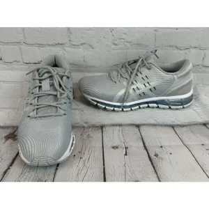 ASICS gray silver fabric GEL-QUANTUM 360 women running shoes 9