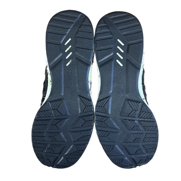 Asics Hypergel Kenzen #T8F0N Black Lime Green Athletic Running Sneakers Shoes 8