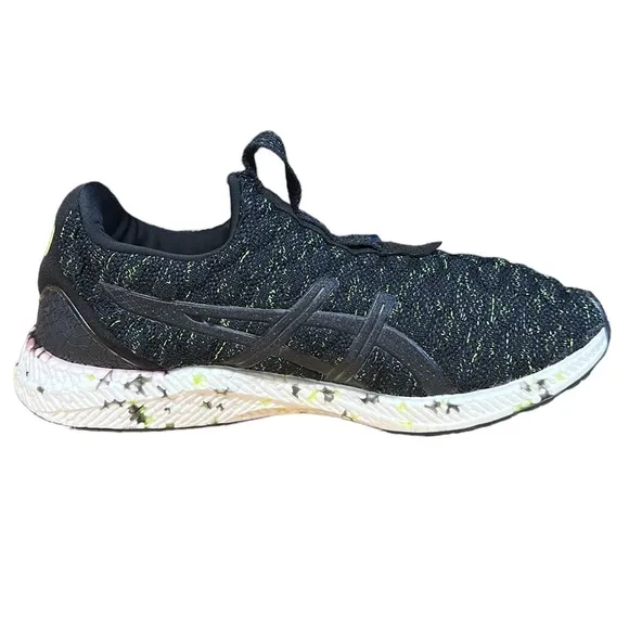 Asics Hypergel Kenzen #T8F0N Black Lime Green Athletic Running Sneakers Shoes 8