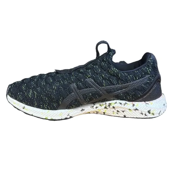 Asics Hypergel Kenzen #T8F0N Black Lime Green Athletic Running Sneakers Shoes 8