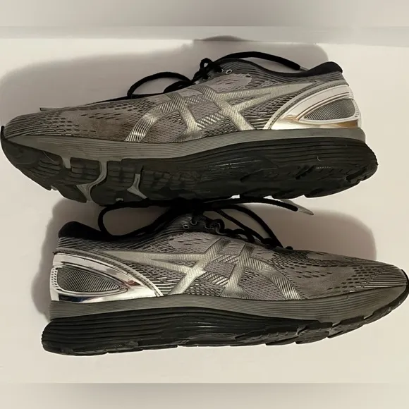 ASICS Shoes Mens 14 Gel Nimbus 21Platinum Running Sneakers