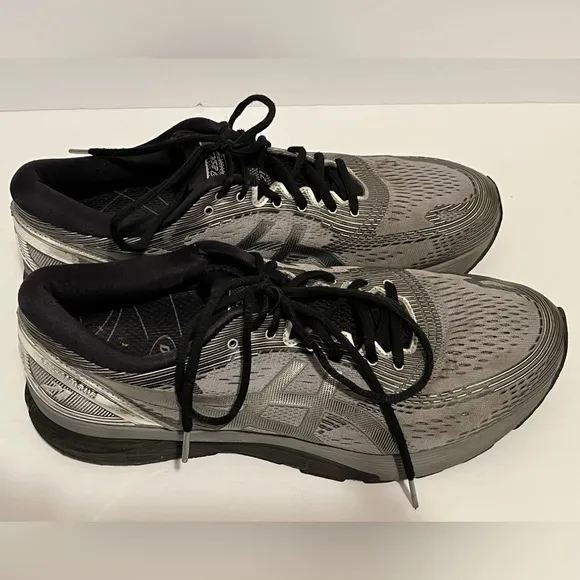 ASICS Shoes Mens 14 Gel Nimbus 21Platinum Running Sneakers