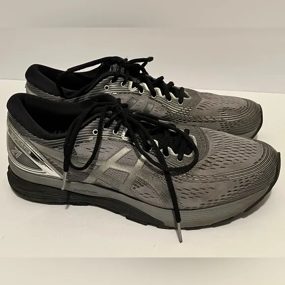 ASICS Shoes Mens 14 Gel Nimbus 21Platinum Running Sneakers