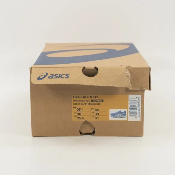 Asics Women's Gel-Tactic 12 'Light Sapphire White' 1072A092-400 Running size 8.5