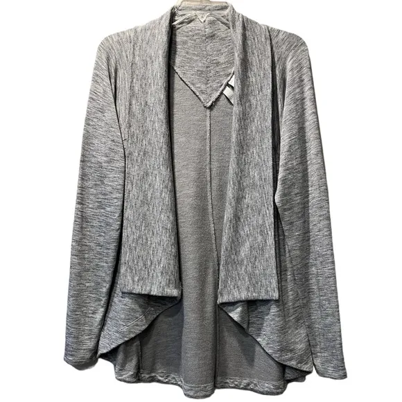 Athleta Nirvana Wear Two Ways Wrap Cardigan Sweater Athleta by Lululemon Gray M