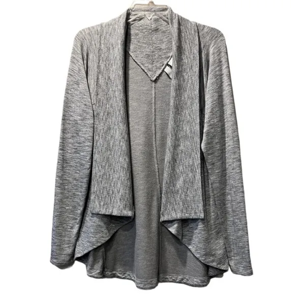 Athleta Nirvana Wear Two Ways Wrap Cardigan Sweater Athleta by Lululemon Gray M