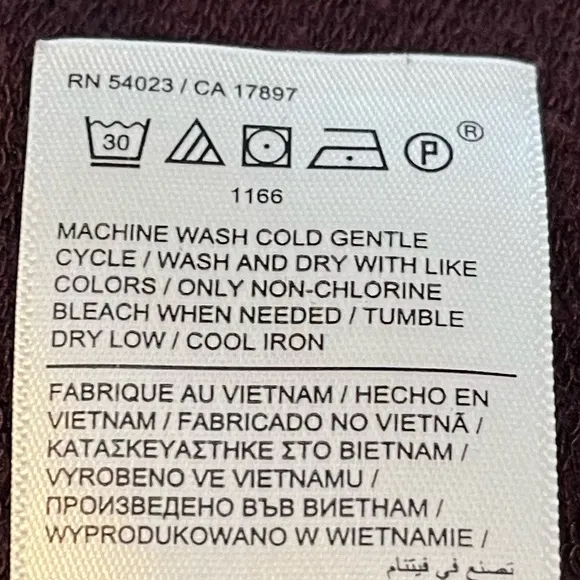 Athleta Pranayama Restore Wrap Cardigan Sweater Lulu Maroon Plum Burgundy Sz XXS