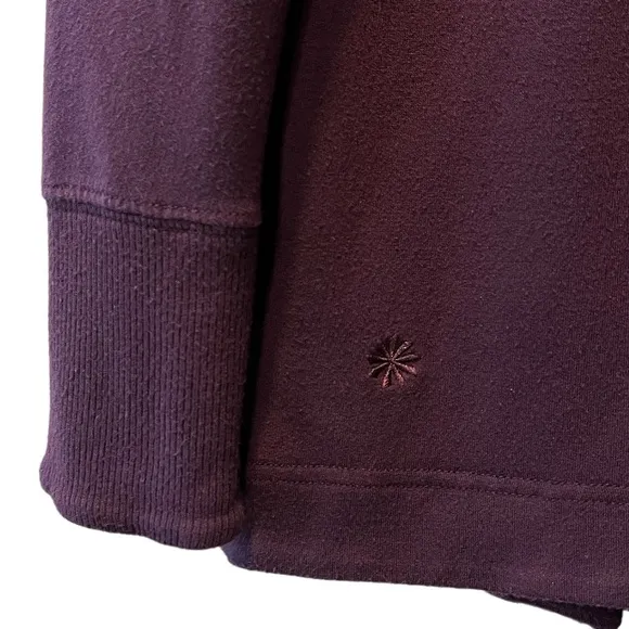 Athleta Pranayama Restore Wrap Cardigan Sweater Lulu Maroon Plum Burgundy Sz XXS