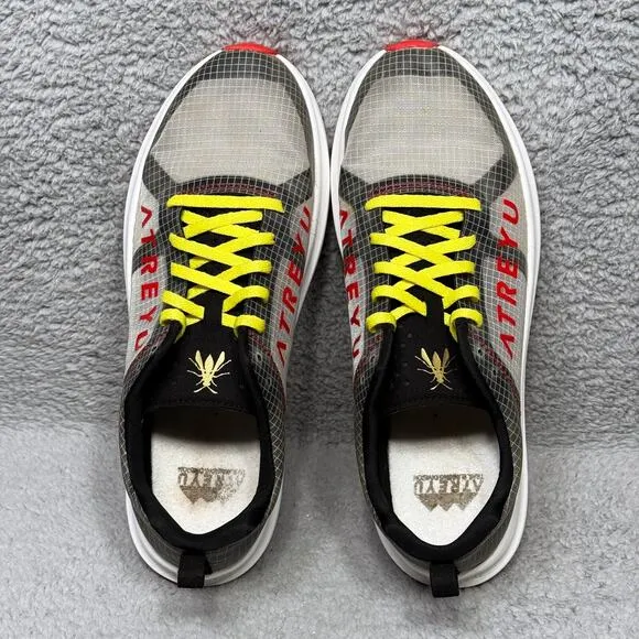 Atreyu Base Trail Mens 10.5 Running Shoes Sneakers Black Lightweight Bee Logo