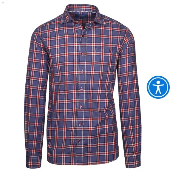Audubon Blue Red Check