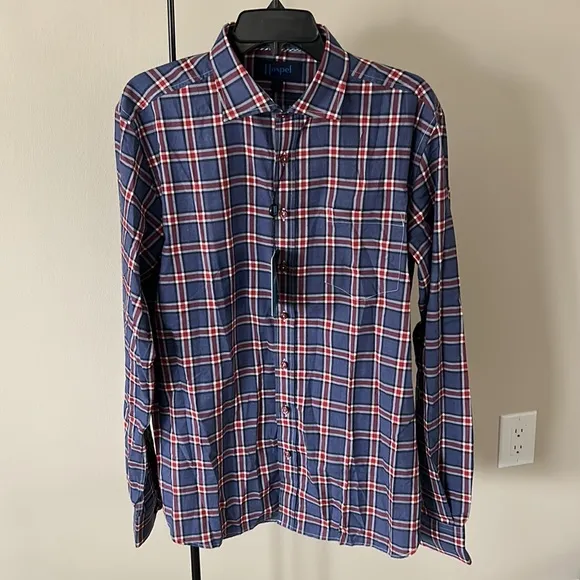 Audubon Blue Red Check