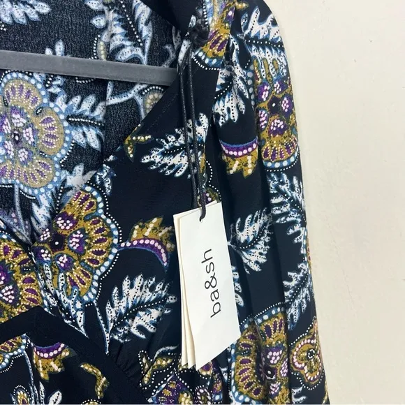 BA&amp;SH Vienne Midi Dress Paisley Floral XS