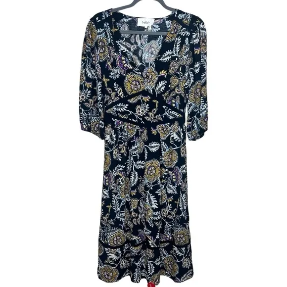 BA&amp;SH Vienne Midi Dress Paisley Floral XS