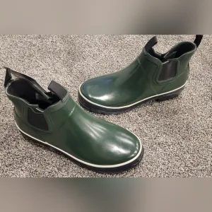 Baffin Womens Marsh Series Pond Mid Rain Boots MRSHW004-BK1 Green Size 7