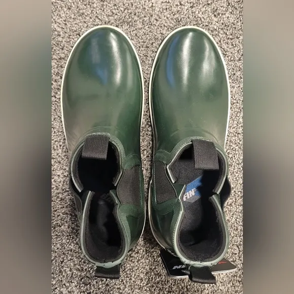 Baffin Womens Marsh Series Pond Mid Rain Boots MRSHW004-BK1 Green Size 7