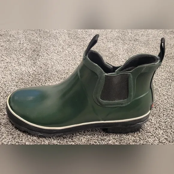 Baffin Womens Marsh Series Pond Mid Rain Boots MRSHW004-BK1 Green Size 7