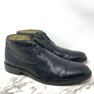 Banana Republic Chukka Black Leather Lace Up Boots 9 Mens Ortholite Classic
