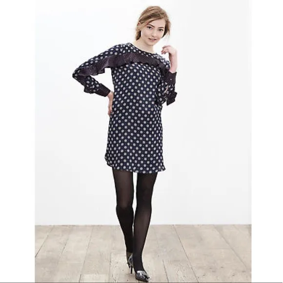 Banana Republic Foulard Ruffle Dress