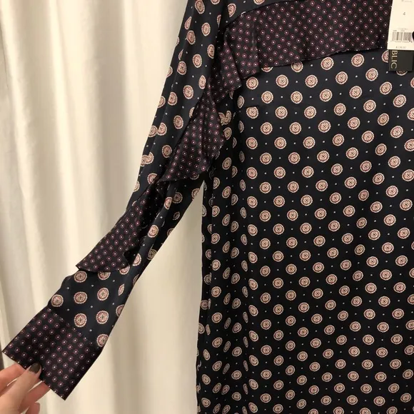 Banana Republic Foulard Ruffle Dress