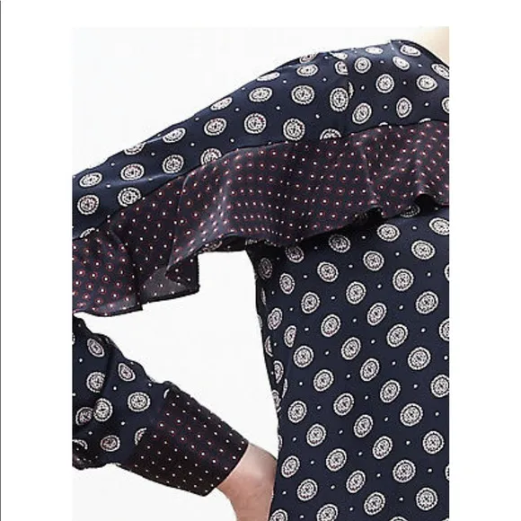 Banana Republic Foulard Ruffle Dress