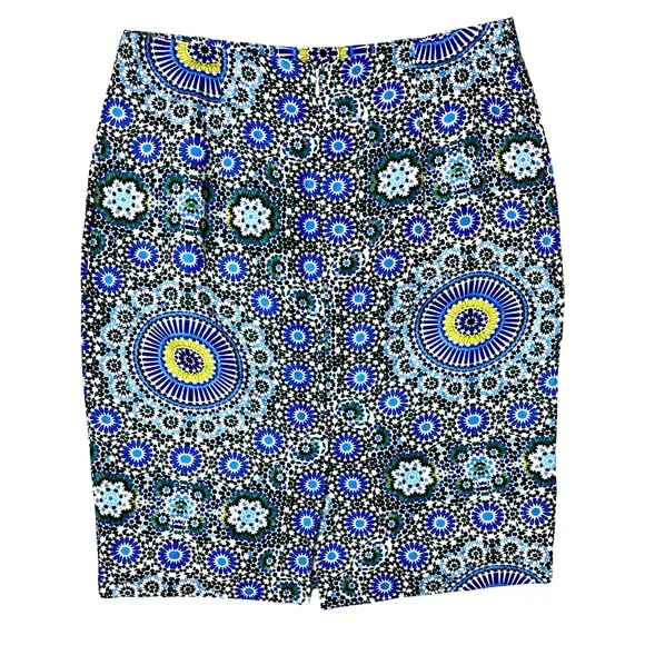 Banana Republic Mosaic Tile Linen blend Pencil Skirt NWT