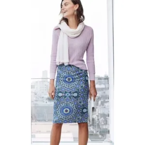 Banana Republic Mosaic Tile Linen blend Pencil Skirt NWT