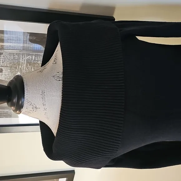 Banana Republic sz S black turtleneck sweater dress